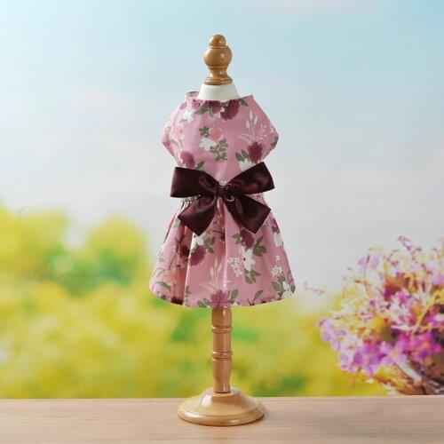 Summer Pet Skirt Bowknot Design Attractive Soft Dog Strap Princess Dress for Summer одежда для собак