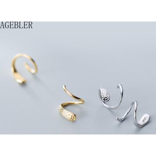 Fashion Design Elegant 925 Sterling Silver Wave Twist Hoop Earrring Female All-match Gift Accessories Women Jewelry