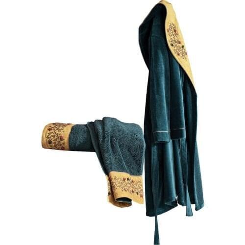 Organic Cotton Small Womens Bathrobe Set - Pietra