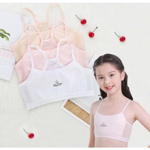 Teenage Underwear Children Bras for 8-12Y Young Girls Training Bra Adolescente Kids Sports Vest Teen Bra Puberty Girl Clothing
