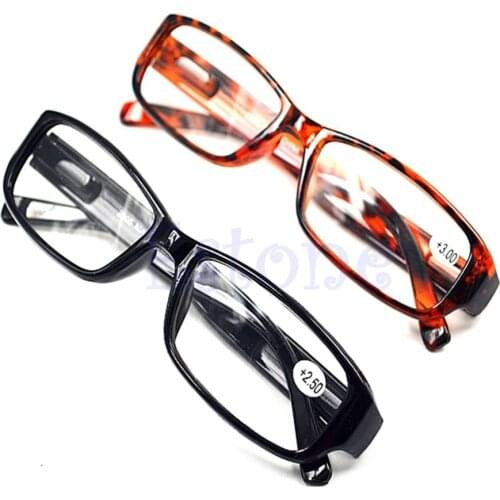 New Unisex Women Men Comfy Reading Glasses Presbyopia Black Brown New 1.0 1.5 2.0 2.5 3.0 Diopter Black Brown