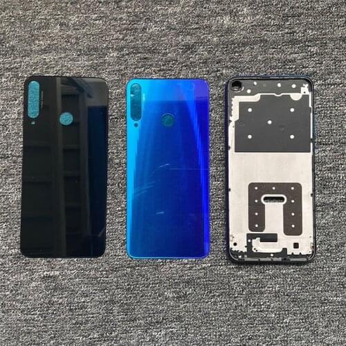 6.39" For Huawei Honor 9C Middle Frame Front Bezel Lcd Holder+Back Cover Battery Glass Housing Rear Door Case AKA-L29 LX9