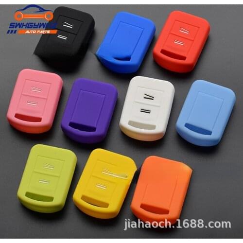 2 Buttons Silicone Car Key Cover Case Set Protection for Vauxhall/Opel Vauxhall Combo Remote Key Fob