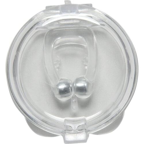Silicone Magnetic Anti Snore Stop Snoring Nose Case Clip Sleep Tray Sleeping Aid Apnea Guard Night Device