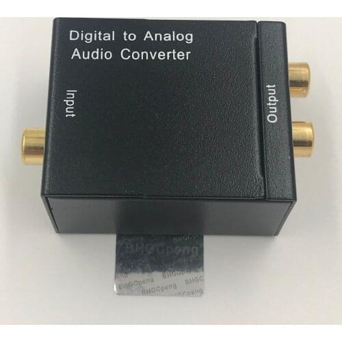 Digital to Analog Converter Audio Adapter Coaxial or Toslink digital Audio Signals to Analog L/R Audio Coverter