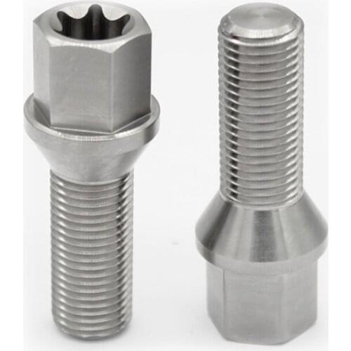 Titanium alloy hub bolt M14x1.5 Titanium alloy nut and bolt assurance for automobile refitted wheel