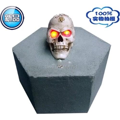 Takagism game Escape room prop copper cash Skull props Takagism game propsr real life room escape game open lock props
