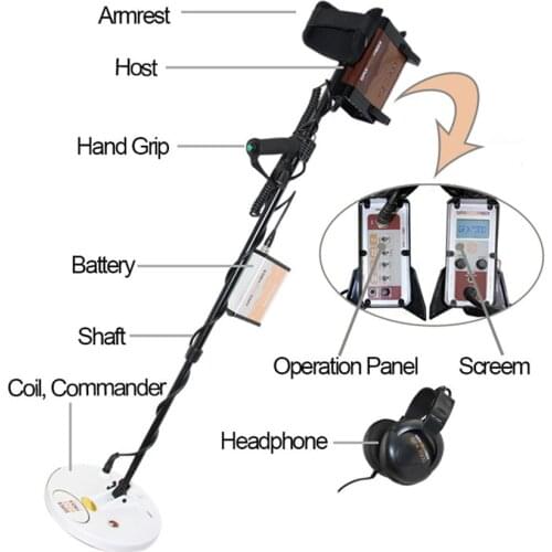 GFX7000 Super Sensitivity Metal Detector Treature Hunt Long Range Deep Gold Hunt Mining Finder Pulse induction GFX-7000