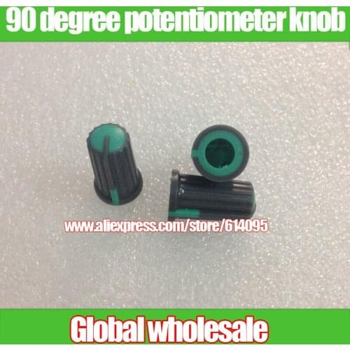 40pcs Green 90 degree half-axis potentiometer knob cap / Mixer Console Light station DJ Playing discs knob cap