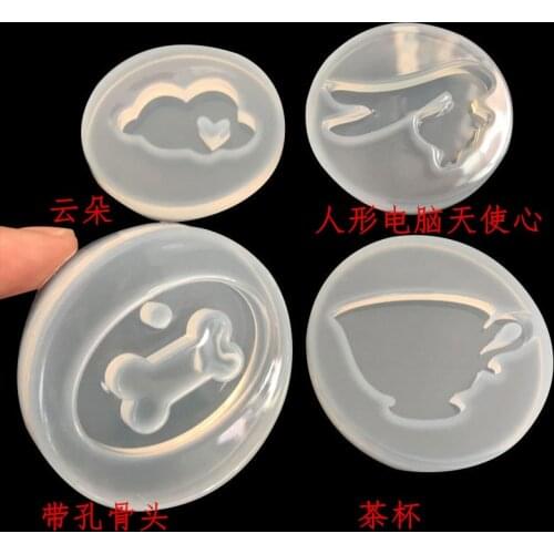 Mirror of manual glue accessories silicone mold hollow out a bone