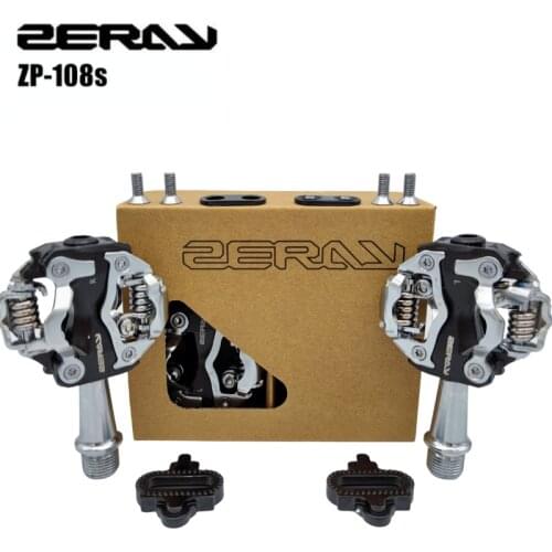 ZERAY ZP-108S ZP-109S Cycling Road Bike MTB Clipless Pedals Self-locking Pedals SPD Compatible Pedals Bike Parts 108s