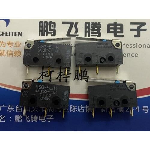 1PCS Japan OMRON SSG-5L1H small micro switch with handle swing rod straight handle stroke limit reset switch 3 feet 5A250V