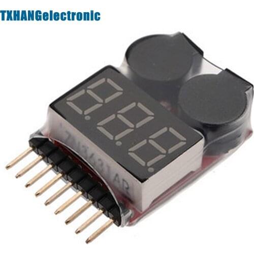 10PCS 1-8S Battery Voltage 2IN1 Teer Low Voltage Buzzer Alarm diy electronics