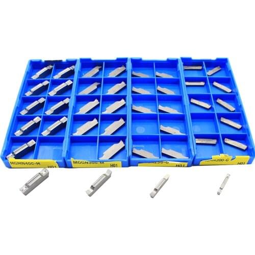10pcs MGMN150 MGMN200 MGMN300 MGMN400 H01 High Quailty 1.5mm 2.0mm 3.0mm Aluminum Grooving Blade Carbide Insert CNC Lathe Tool