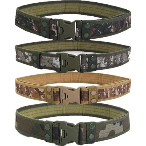 130cm Tactical Belt EVA Sponge Belt Outdoor Camping Military Training Camouflage Canvas Belt Combat Survival Marine Corps