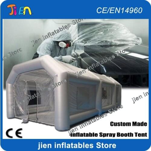 Free air shipping to door,8x4x3mH Outdoor portable inflatable paint booth,inflatable spray paint tent for cars