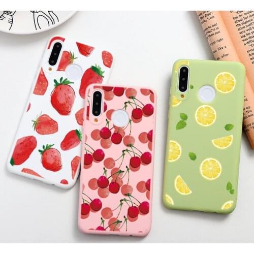 Summer Fruit Soft Case For Huawei P30 P40 P20 Honor 20 Pro 10 Lite 10i 20i 8X P Smart Y6 Y7 Y9 Prime 2019 Cover Cherry Pineapple