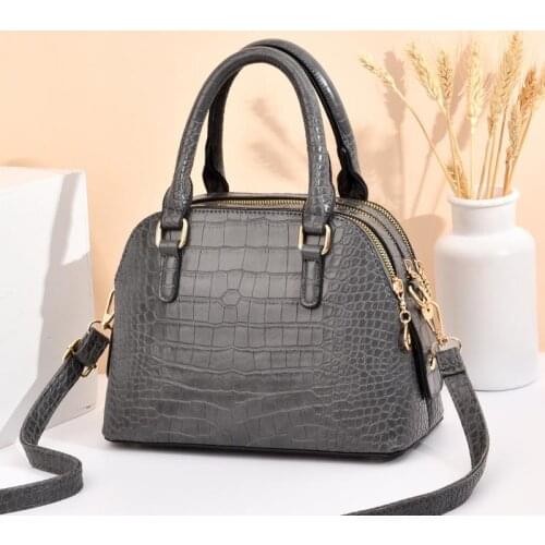 GuunnG fashion classical Blue crocodile skin Womens handbag leather ladies bags handbag Trend lady handbag