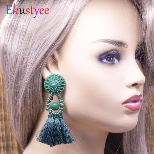 Этнические серьги EKUSTYEE China At AliExpress