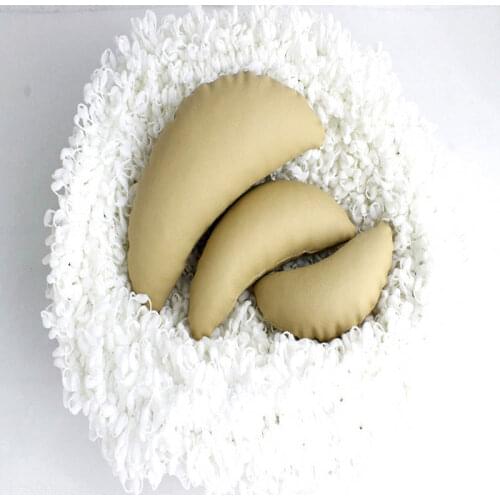 Newborn Photography Shoot Positioner Set White Khaki Grey Baby Photo Props Professional Posing Crescent Pillow