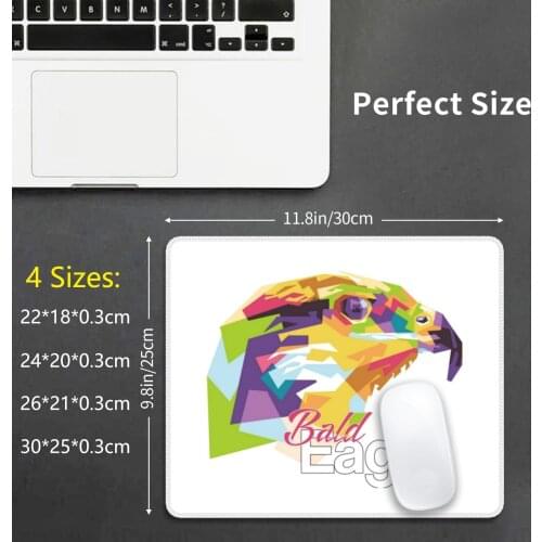 Bald Eagle In Vector Pop Art Mouse Pad 485 Eagle Bird Animal Symbol Wing Isolated Bald