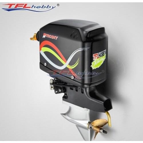 Model stern engine with steering function/simulation F1/P1 racing boat