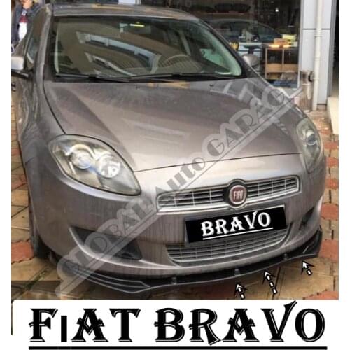For Fıat Bravo Front Bumper Attachment Lip 2005-2020 Piano Glossy Black Splitter Diffuser Universal Spoiler Bumper