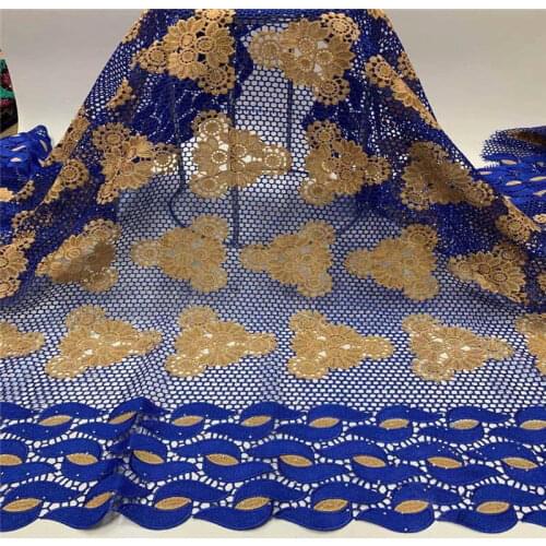 New Arrival Embroidered African Cord Fabrics 2021 High Quality Guipure Cord African Lace Fabric For Wedding Dress! ZQF3.421