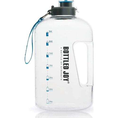 1 Gallon Water Bottle Sport For Large Outdoor Jug Camping Portable Travel Drinking Plastic Tour Bottled Joy Water Bottles