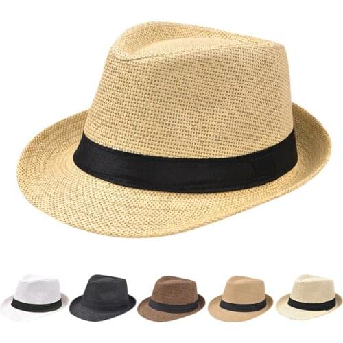 Hot Unisex Women Men Fashion Summer Casual Beach Straw Sun Hat Cowboy Hat Cap