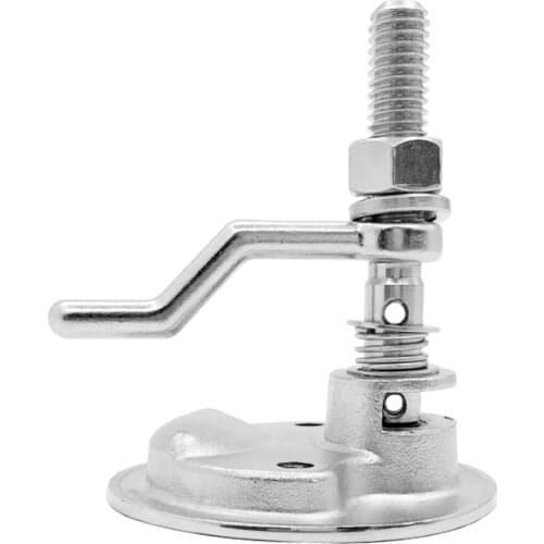 Marine Boat 316 Stainless Steel 2i nch Flush Hatch Handle Lift Cam Latch w/ Back Plate for RV Boats Yacht Deck Hardware