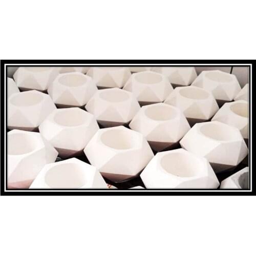 Prizma saksı el yapımı el işçiliği