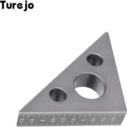 Gauge Right Angle Ruler Aluminum Alloy CarpenterS Triangle Ruler Square 45/90 Degree Height Measuring Woodworking Tools