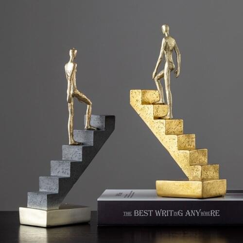 Nordic Luxury Abstract Art Living Room Decoration Ornaments Home Decor Accessories Thinker Figurine Office Decoration Artware