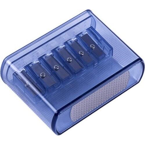 PPYY-6 Holes Sketch Pencil Sharpener Charcoal Pencil Sharpener With Lead Grinder, Student Art Pencil Cutter, Pencil Sharpener