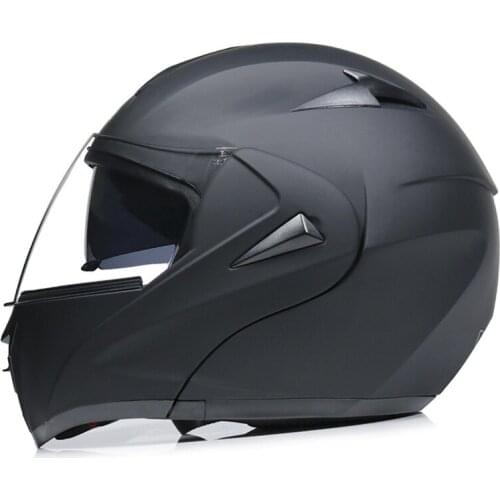Electric motorcycle helmet dot double lens uncovering helmet full cover locomotive full helmet running helmet cool