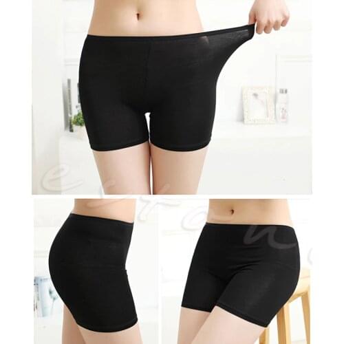 2020 Womens Dancing Shorts Elastic Pants Safety Underwear Ladies Soft New Spandex Cotton Seamless Basic Plain Solid Tight