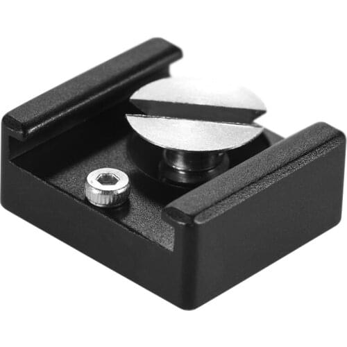 Univeral Cold Shoe Mount Adapter Base Bracket w/1/4" Mounting Screw for DSLR Camera Cage Flash LED Light Microphone