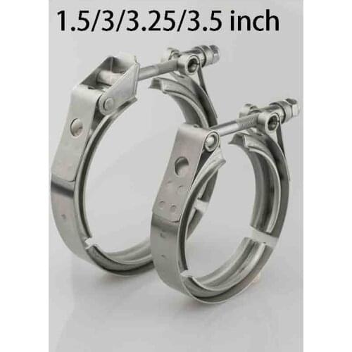 V Band Clamp Stainless Steel 1.5/3/3.25/3.5 inch Quick Release V band Clamp Car Assessories High Quality