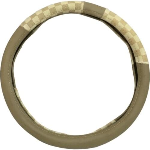 38CM Yellow Universal High Quality Fashion PVC Car Auto Steering Wheel Cover