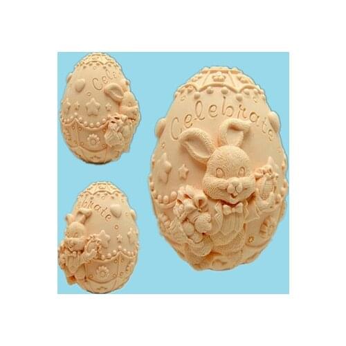 3D Easter Egg Soap Mold Silicone Mold Soap Mold Candle Molds Handmade Chocolate Animal Cake Decorating Tools Moulds PRZY 001