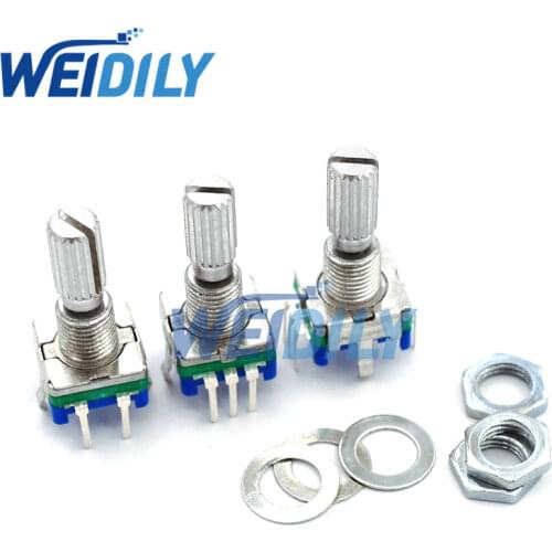 5PCS Plum handle 20mm rotary encoder coding switch / EC11 / digital potentiometer with switch 5 Pin Q