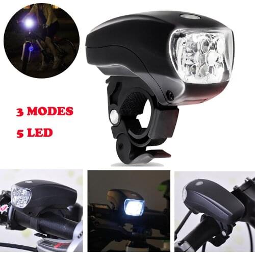 5 LED Bike Bicycle Light USB Rechargeable 3 Modes Bicycle Lamp Light Front Headlight LED Flashlight Lantern Bicycle Accessories