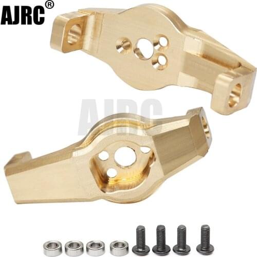 AJRC 2PCS Brass Heavy Counterweight Front Caster Blocks Portal Drive for RC Crawler Traxxas TRX-4 TRX-6 8232 Upgrade Parts