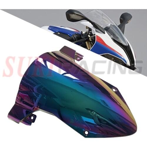 For BMW S1000RR 2009-2014 2015-2018 2019-2020 Motorcycle ABS Plastic Colorful Windshield Windscreen