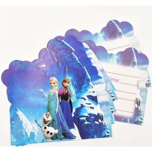 Disney Frozen Anna Elsa Princess Birthday Party Decoration Kids Disposable Tableware Tablecloth Baby Shower Party Supplies