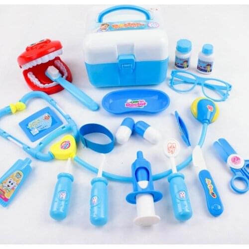 20Pcs Kids Simulation Dentist Doctor Cosplay Game Accessory Pretend Play Toy Kit Children Education Toys For Kids Birthday Gift