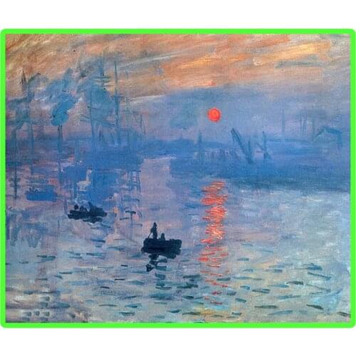 Famous Painter Claude Monet "Impression, Sunrise" DIY Diamond Painting Full Square/Round Diamond Embroidery Sale Mosaic Picture