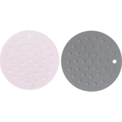 Round Shape Silicone Pad Kitchen Anti-Scald Insulation Dish Placemat Kitchen Home Tableware Mat