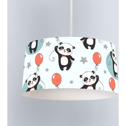 Lamp For Kids Bedrooms Light Chandelier for Living Room Childrens Room Blue Panda Balloon Model 324